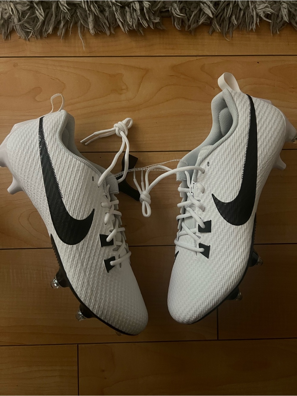 Nike Football Cleats Men Size 13 Wide White Vapor Edge Speed 360 2 D FJ7093-100